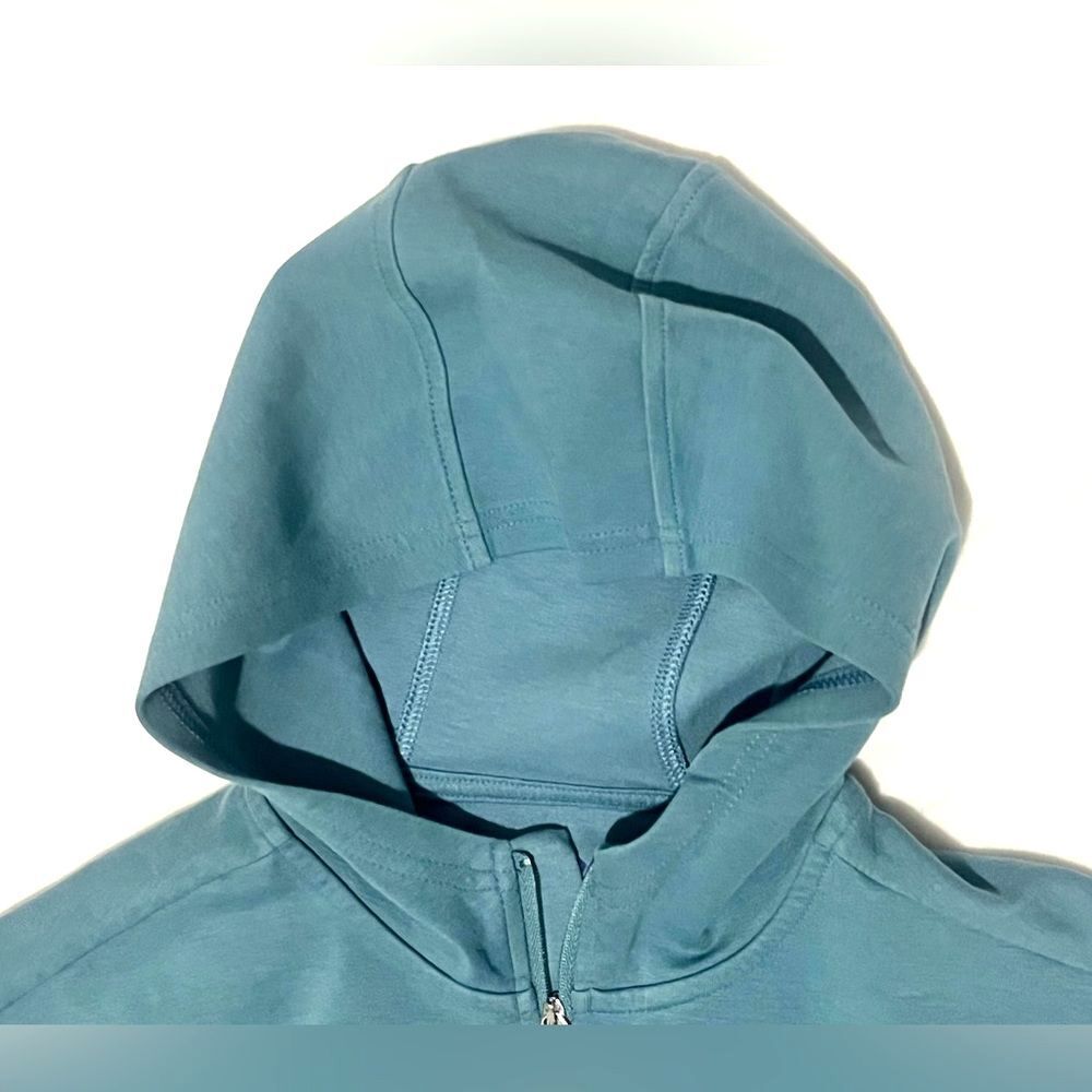 Old Navy Active Dynamic Fleece Zip-Up Sweatshirt Girls Kids Teal Hoodie Size 8 - Picture 4 of 13
